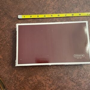 Vintage Coach box. Fits one wallet